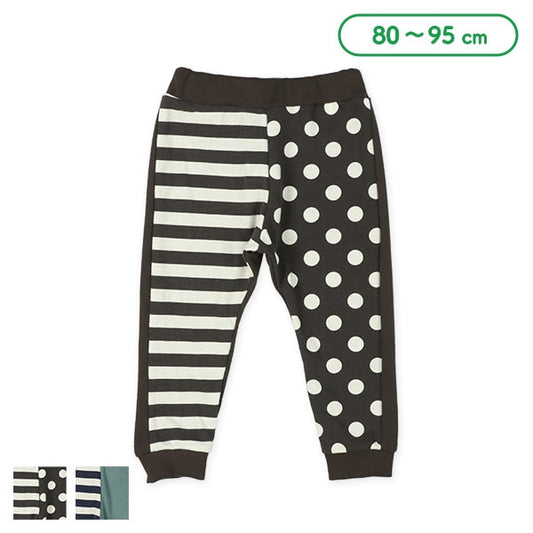 Half Stripe Half Polka Dot Pants (Winter, Spring, Autumn)