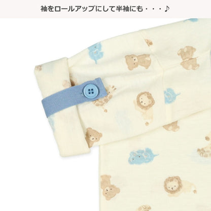 Bear Roll Up T-shirt and High Waist Pants Set