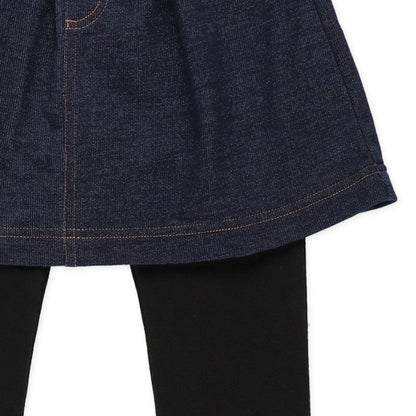 Knit Denim Skirted Leggings (Winter, Spring, Autumn)