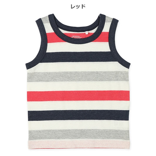 Stripe Sleeveless T-shirt