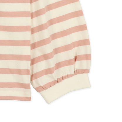 Striped Mock Neck T-shirt (Winter, Spring, Autumn)