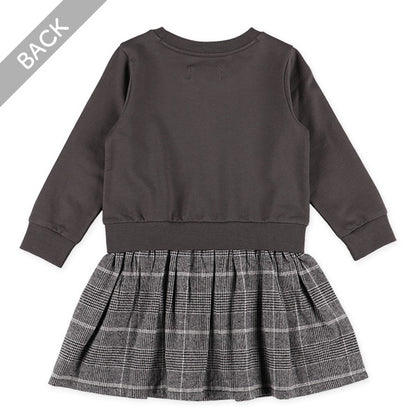Sweatshirt and check skirt Set (Winter, Spring, Autumn)