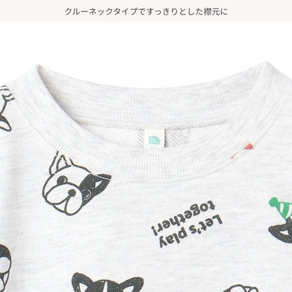 Bulldog Print Sweatshirt (Winter, Spring, Autumn)
