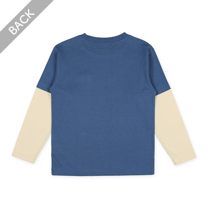 Layered Sleeve Long Sleeve Shirt (Winter, Spring, Autumn)