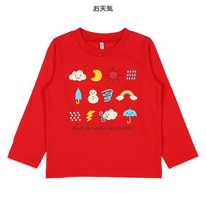 Puff Print Long Sleeve Shirt (Winter, Spring, Autumn)