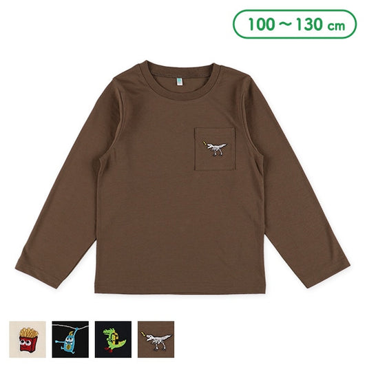 Mini Puff Print Long Sleeve Shirt (Winter, Spring, Autumn)