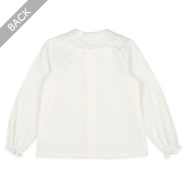 Woven Fabric Round Collar Blouse (Winter, Spring, Autumn)