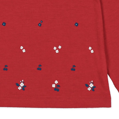 Floral T-Shirt with mini bon (Winter, Spring, Autumn)