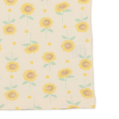 Sunflower Short Sleeve T-shirt and High Waist Pants Set