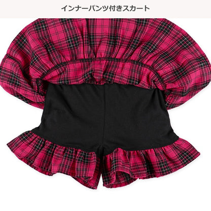 Checked Culottes Skirt (Winter, Spring, Autumn)