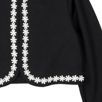Lace Accents Smooth Bolero (Winter, Spring, Autumn)