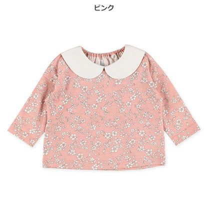Floral Sweatshirt with Collar (Winter, Spring, Autumn)