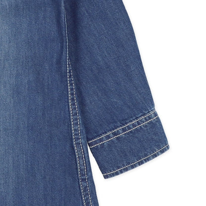 Denim Polo Shirt (Winter, Spring, Autumn)