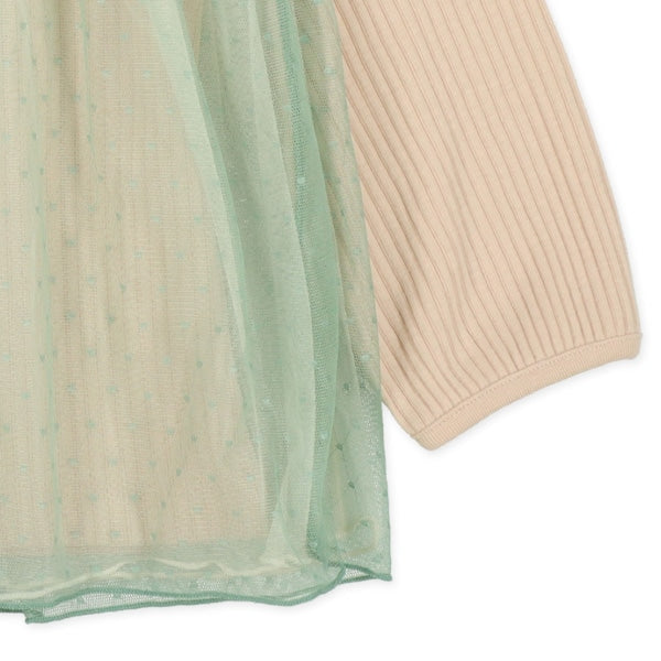 Layered-look Tulle T-shirt (Winter, Spring, Autumn)