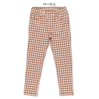 Twill Checked Pants (Winter, Spring, Autumn)
