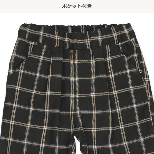 Checked Wide Pants (Winter, Spring, Autumn)