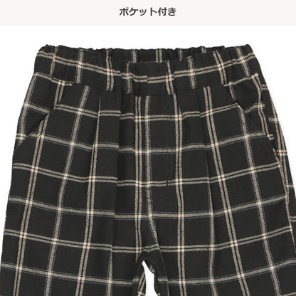 Checked Wide Pants (Winter, Spring, Autumn)