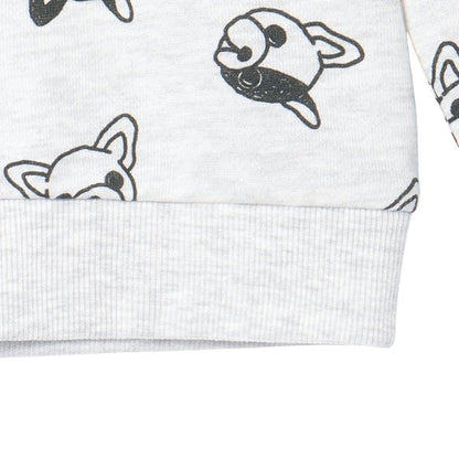 Bulldog Print Sweatshirt (Winter, Spring, Autumn)