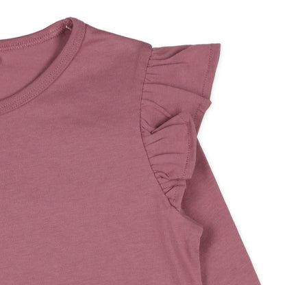 Shoulder Ruffles T-Shirt (Winter, Spring, Autumn)
