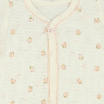 Short sleeve romper with front opening