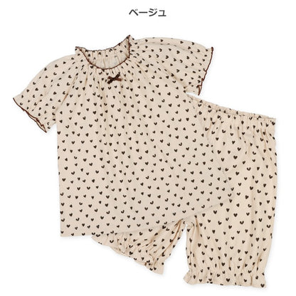 Heart Short Sleeve T-shirt and Pants Set