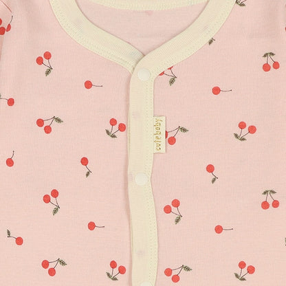 Long sleeve romper with front opening