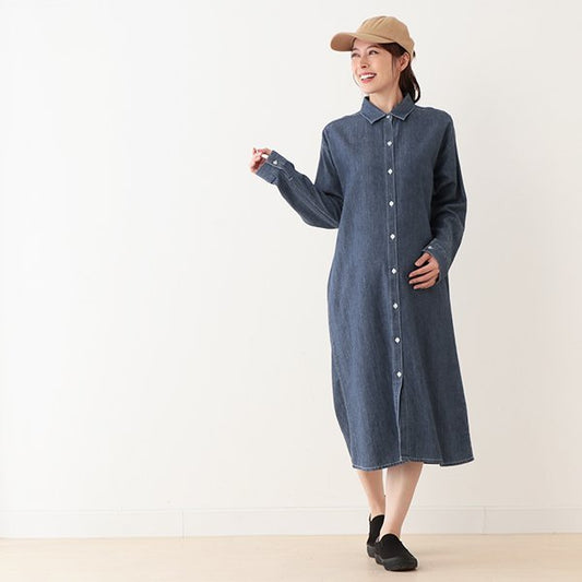 Relaxed-Fit Nursing Denim Pinafore (Winter, Spring, Autumn)