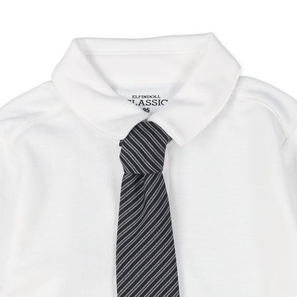 Long Sleeve Polo Shirt with Tie (Winter, Spring, Autumn)