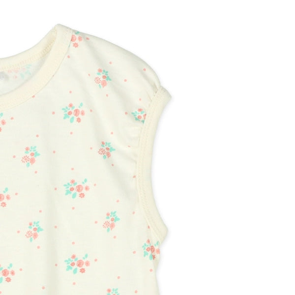 Floral Sleeveless T-shirt