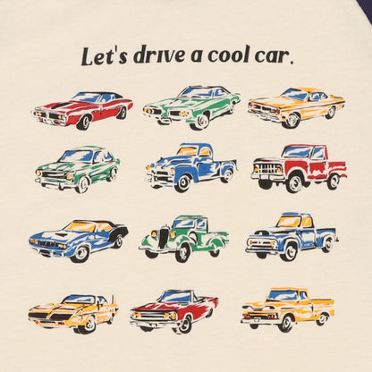 Vintage Cars Print Long Sleeve Shirt (Winter, Spring, Autumn)