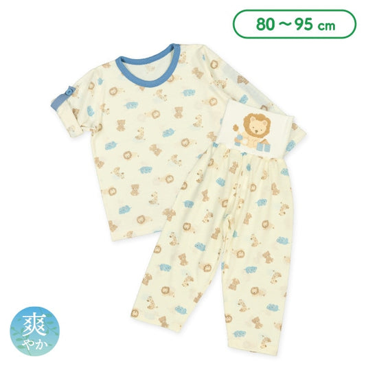 Bear Roll Up T-shirt and High Waist Pants Set