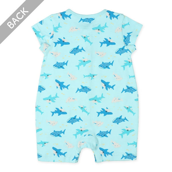 Car Short Sleeve Romper