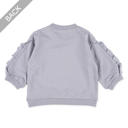 Sweatshirt with Ruffled Sleeves (Winter, Spring, Autumn)