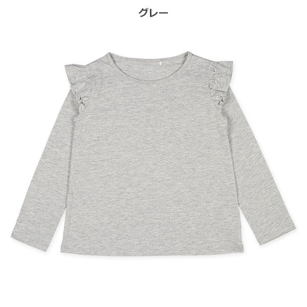 Shoulder Ruffles T-Shirt (Winter, Spring, Autumn)