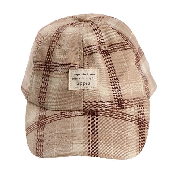 Tartan Check Low Cap (Winter, Spring, Autumn)