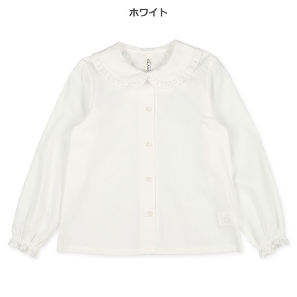 Woven Fabric Round Collar Blouse (Winter, Spring, Autumn)