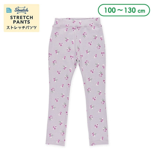 Flower Checked Stretch Pants (Winter, Spring, Autumn)