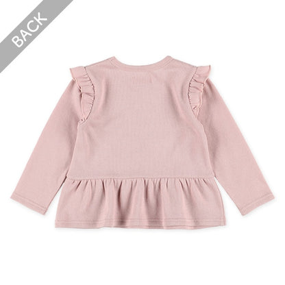Shoulder and Hem Frills Sweatshirt (Winter, Spring, Autumn)