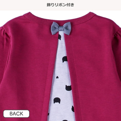 Long-Tail Cat Print T-Shirt (Winter, Spring, Autumn)