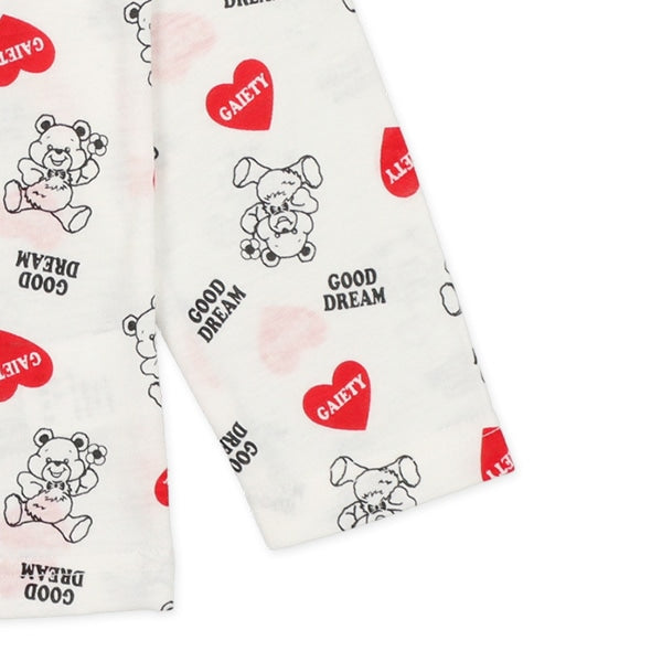 Heart and Bear Prints T-Shirt (Winter, Spring, Autumn)