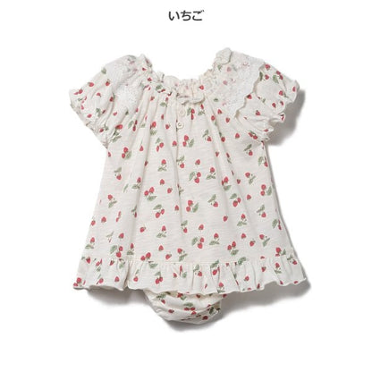 Fruit Sleeveless Blouse and Shorts Set