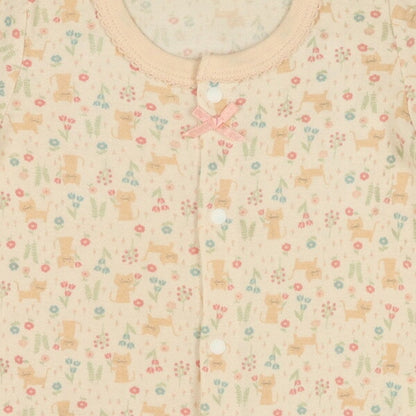 Short sleeve romper with front opening
