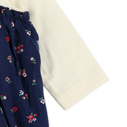 Floral Bustier Long Sleeve Sweatshirt (Winter, Spring, Autumn)