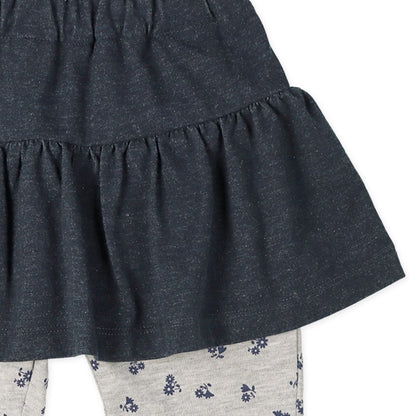 Denim Skirt with Leggings (Spring)