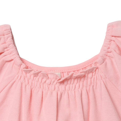 Frills Short Sleeve Blouse and Shorts Set