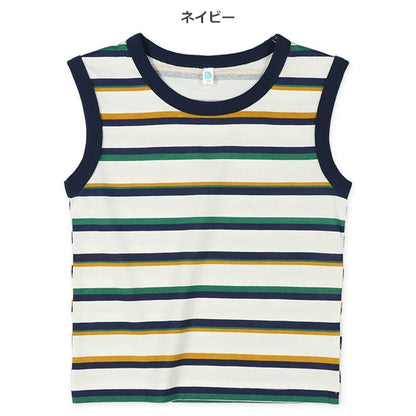 Stripe Sleeveless T-shirt