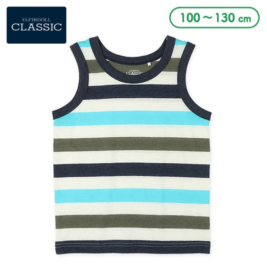 Stripe Sleeveless T-shirt