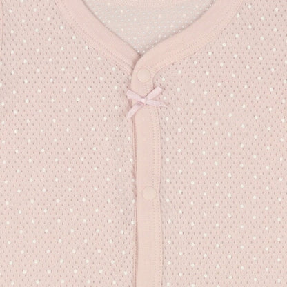 Short sleeve romper with front opening