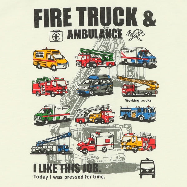 Fire Truck Short Sleeve T-shirt and Pants Set