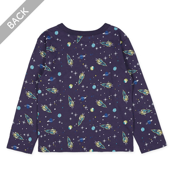 Galaxy Print Long Sleeve Shirt (Winter, Spring, Autumn)